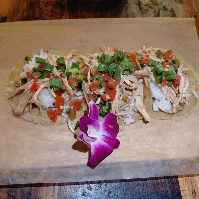 Huli Huli Chicken Tacos.